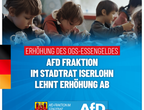 AfD Iserlohn lehnt Erhöhung des Essensgeldes ab